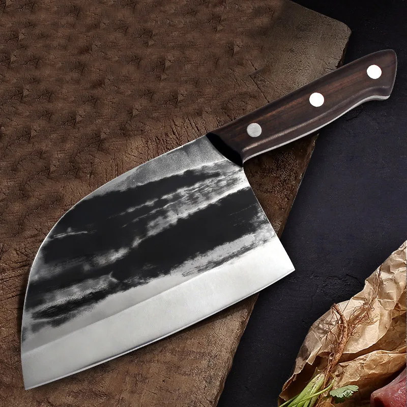 

Forged Handmade Chinese Chef Knife Household Meat Cleaver Stainless Steel Slicing Knife Sharp Knife Ladies Kitchen Knife