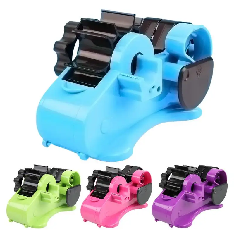 Wrapping Tape Dispenser Desktop Multi-Use Tape Dispenser Tape Stand Holder For Warehouse Use With Compartment Slot For Mailing