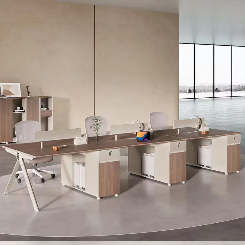 Simple and modern staff desk, single two-person four-person screen workstation staff card space office furniture
