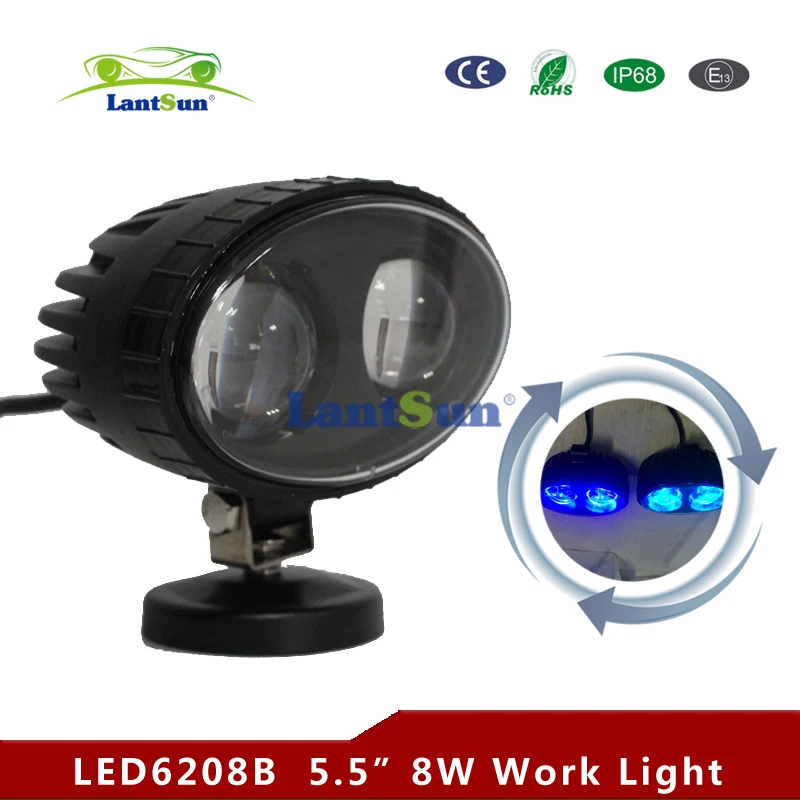 Led Warning Lights Bule Safty Zone Working Lamp DC12V 24V LaANTSUN LED6208B