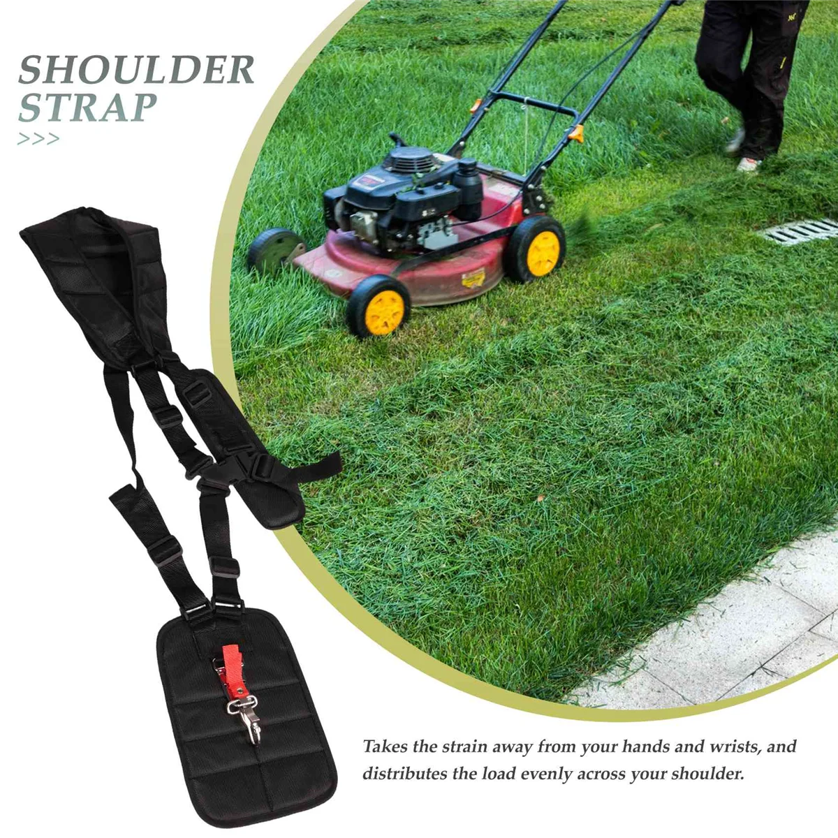 Double Trimmer Shoulder Harness Strap Belt Lawn Mower Grass String for Brush Cutter & Trimmer Garden Power
