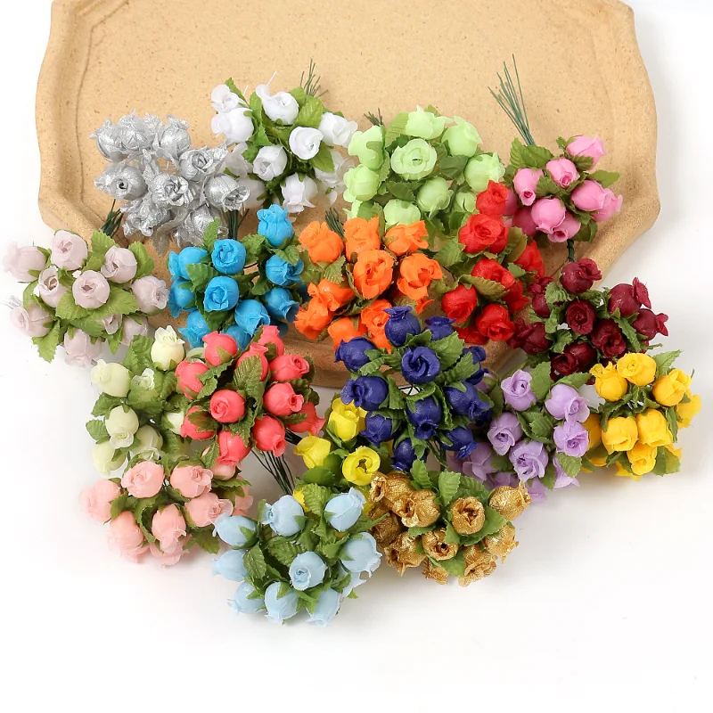 12/36/72/144PCS ดอกกุหลาบดอกไม - Christmas Wreath Fake บทวิจารณ์และราคา