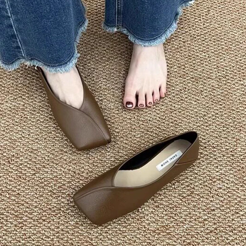 Kadın Yeni Loafer'lar Ayakkabı - Leather Work Flats Women incelemesi ve fiyatı