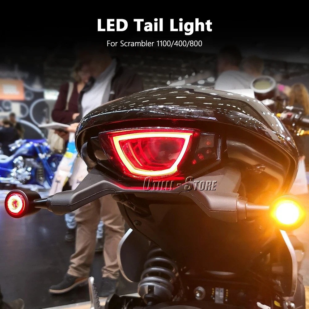 New Motorcycle Accessories Turn Signals Rear LED Brake Tail Light For Ducati Scrambler 400 800 SCRAMBLER 1100