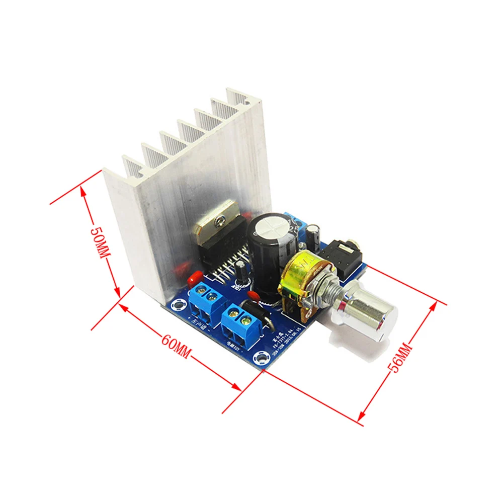 TDA7377 Amplifier Board 2.0 Dual Channel Noiseless Amplifier Module DC12V Bookshelf Speaker High Power