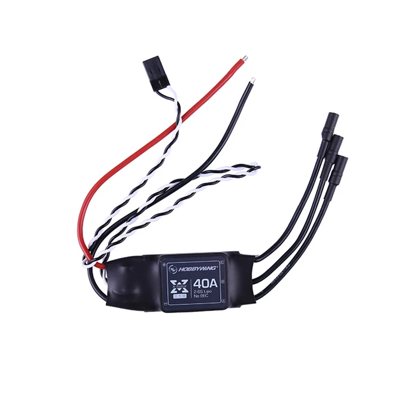 Xrotor 40a fio longo sem escova esc 2-6s lipo controlador de velocidade eletrônico sem bec para rc drone quadcopter aeronaves