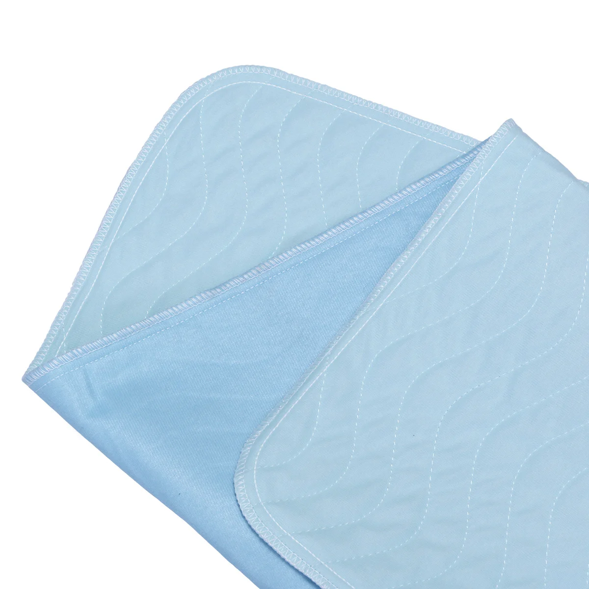 

Incontinence Bed Sheets 90x150cm Sky Blue Waterproof Super Absorbent for Elderly Women in Period Pregnant Woman Kids