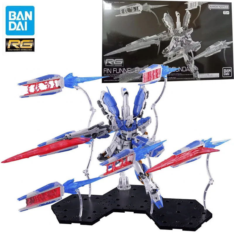 

Bandai Genuine Gundam Model Garage Kit RG Series FIN FUNNEL EFFECT for Hi-v Anime Action Figure Toys for Boys Collectible Toy