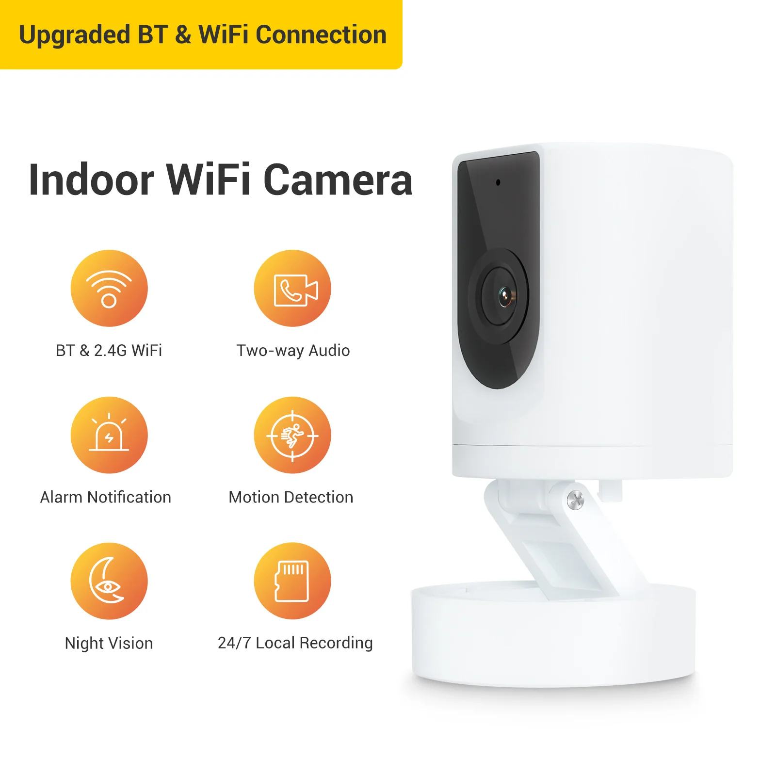 

Приложение Ease Life, детская камера, внутренняя домашняя безопасность, Wi-Fi, 1080P, камера для собак с приложением для телефона, обнаружение движения, двусторонний разговор