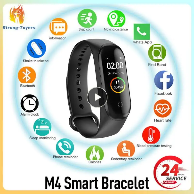 Banda inteligente rastreador de fitness relógio esporte pulseira freqüência cardíaca pressão arterial smartband monitor pulseira rastreador de fitness