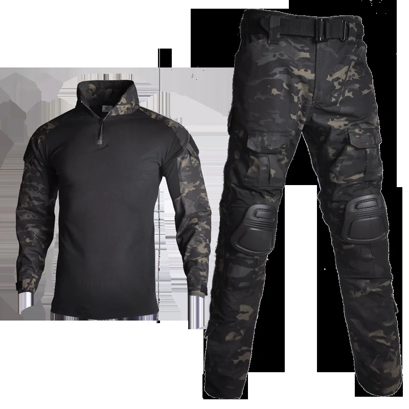 G2 Frog Suit Camo Zweiteilige taktische Kampfuniform, verschleißfest, wasserdicht, für den Außenbereich, militärisches Training, Airsoft, Jagd, Ausbildung – Detail 18