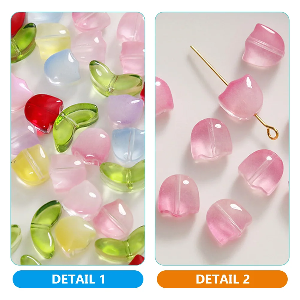 

1 set Glass Beads Jewelry Making Diy Craft Supplies Mixed Color Bracelet Necklace Spacer Beads Kawaii Charms Accessories For