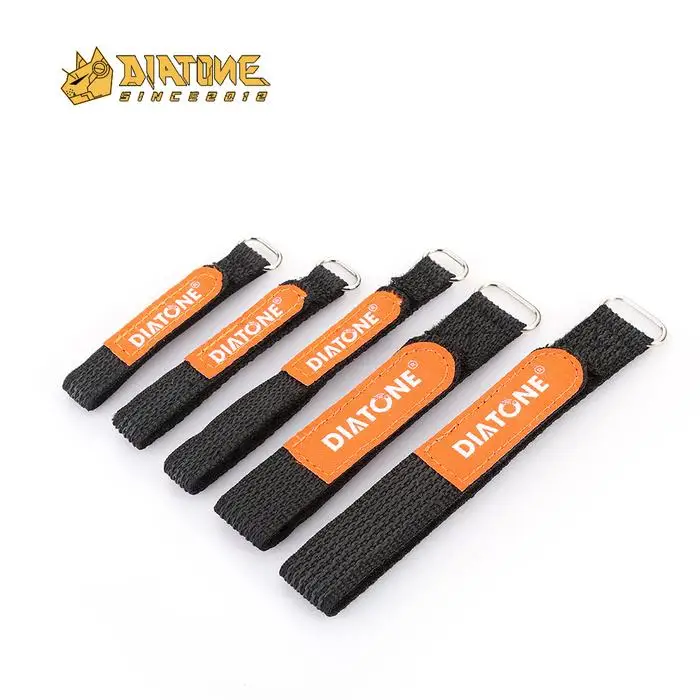 

5PCS DIATONE Non-Slip Woven LIPO Strap 12X140mm 12X160mm 12X210mm 20X200mm 20X250mm for RC FPV Freestyle Drones LIPO Battery