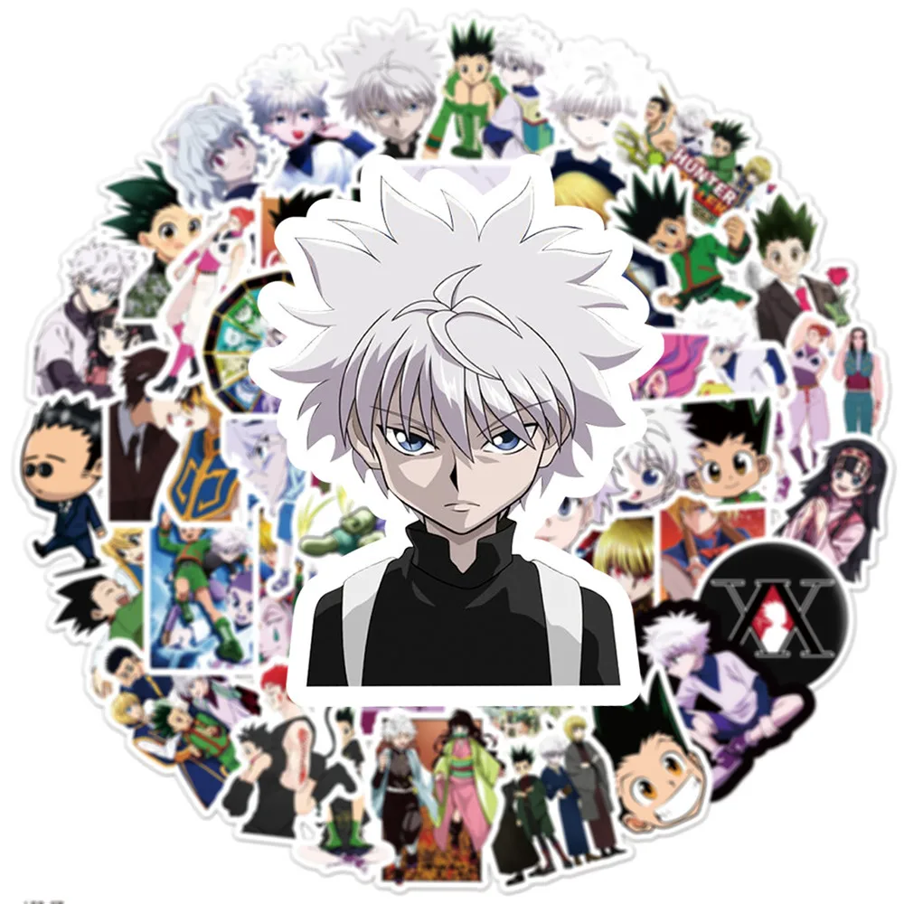 10/30/50個 新品 ‌ HUNTER×HUNTER グラフィティステッカー DIY ギター冷蔵庫電話ラップトップウォーターカップスケートボード防水ステッカー