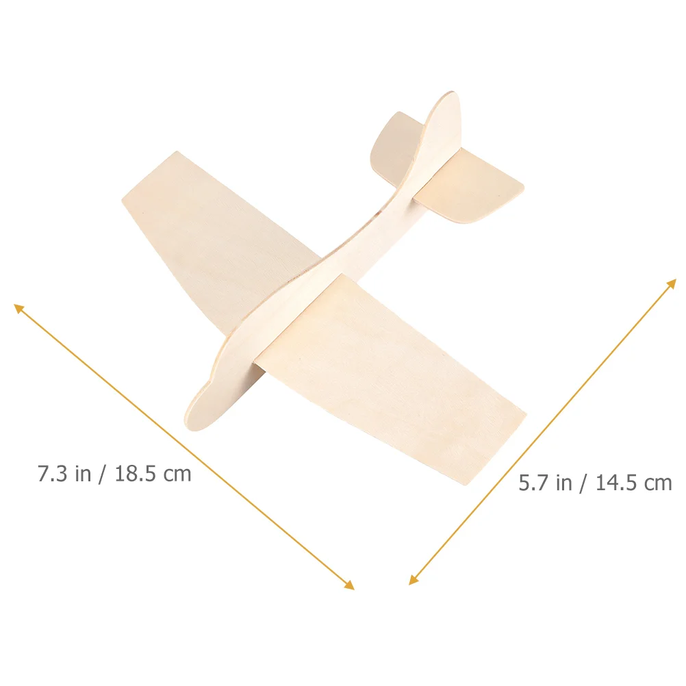 20 Pcs Blank Wood Aircraft Assemble Airplane Model Painting Manual DIY Unpainted Ornament Wooden Puzzle