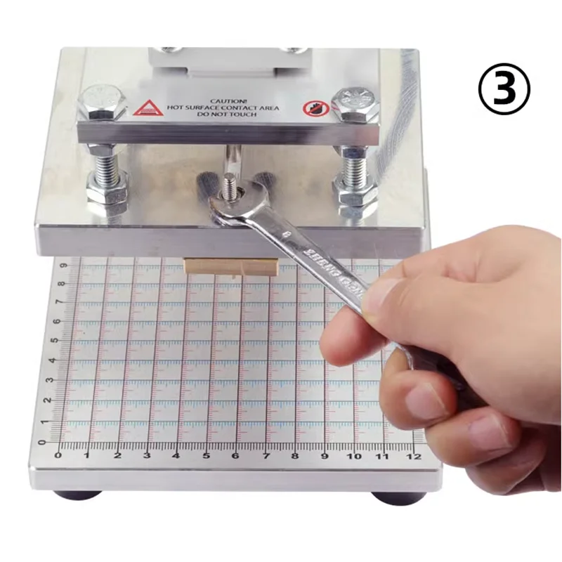 Mechanical Gold Stamping Machine Table Type Small Leather Hot Stamping Machine Font Indentation Imprint Pressing Label Machine