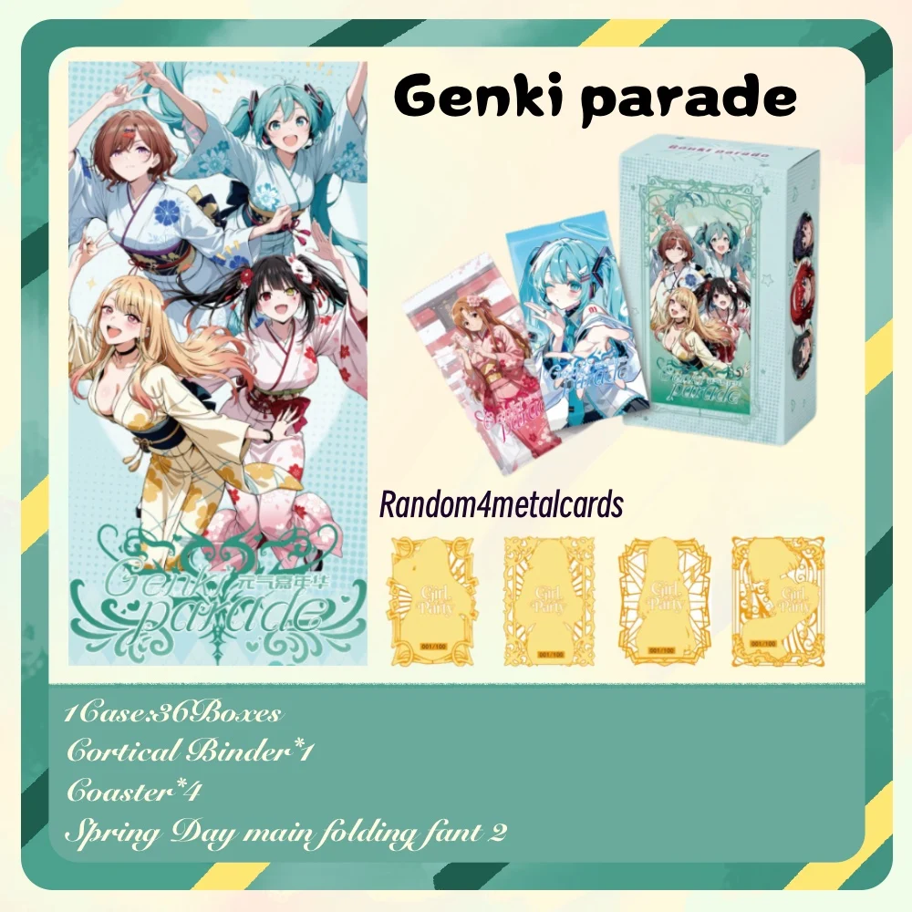 

Креативная коллекция Orange House Genki Parade Vol.3 Springoddesses Series TCG CCG Vitality Carnival Vol.3 Blind Box