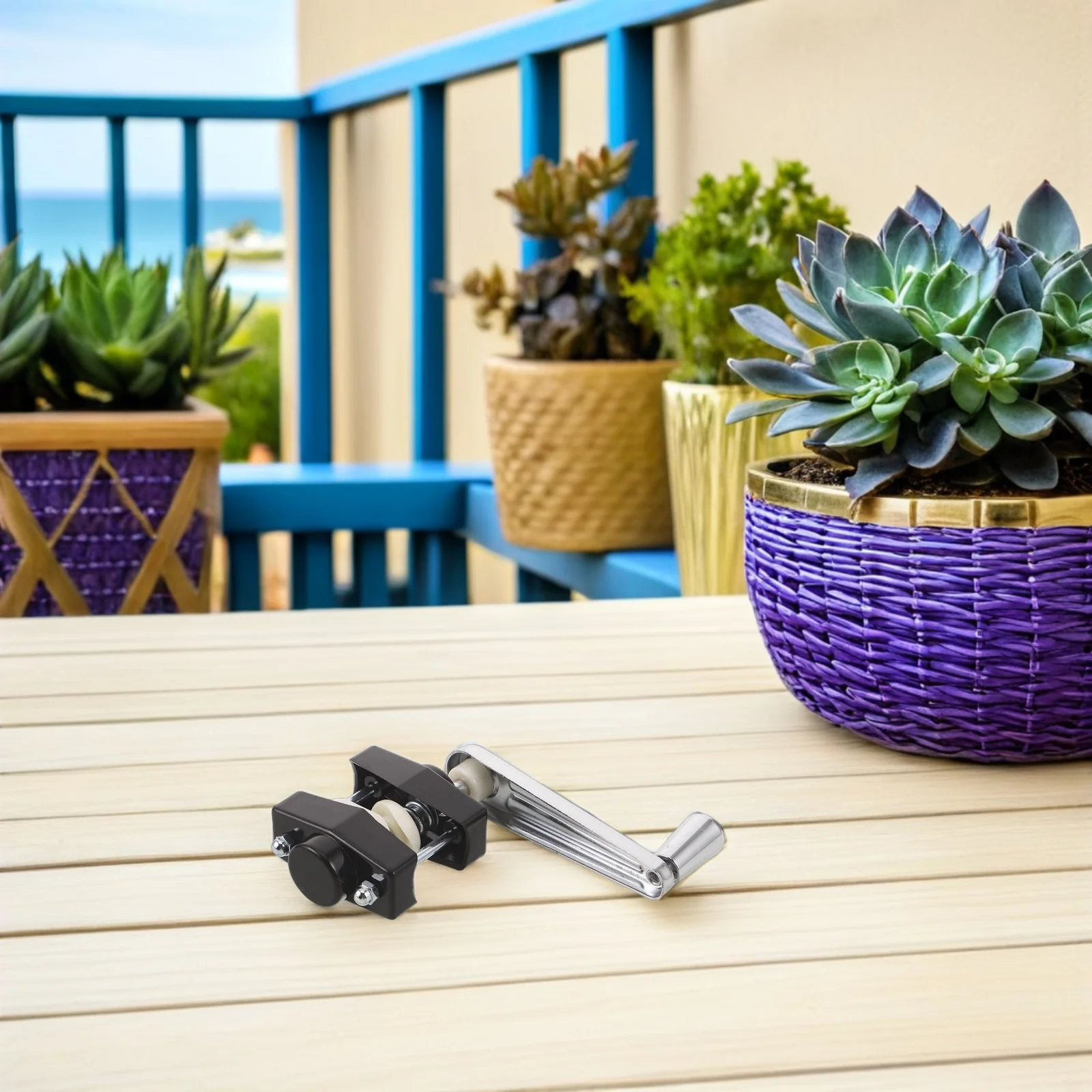 

Patio Umbrella Hand Crank Replacement Handle for Outdoor Garden Deck Balcony Sunshade Adjustable Crank Mechanism Part