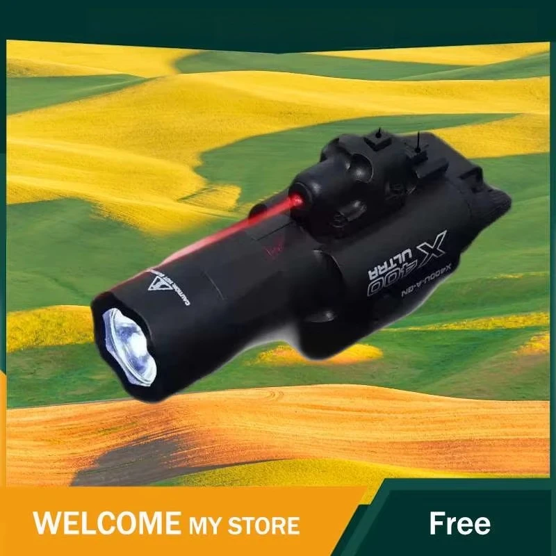 X300U-A High Brightness Rail Mount Torch 21mm Guide Rail Compatible Compact Size for Outdoor Night Camping Walking