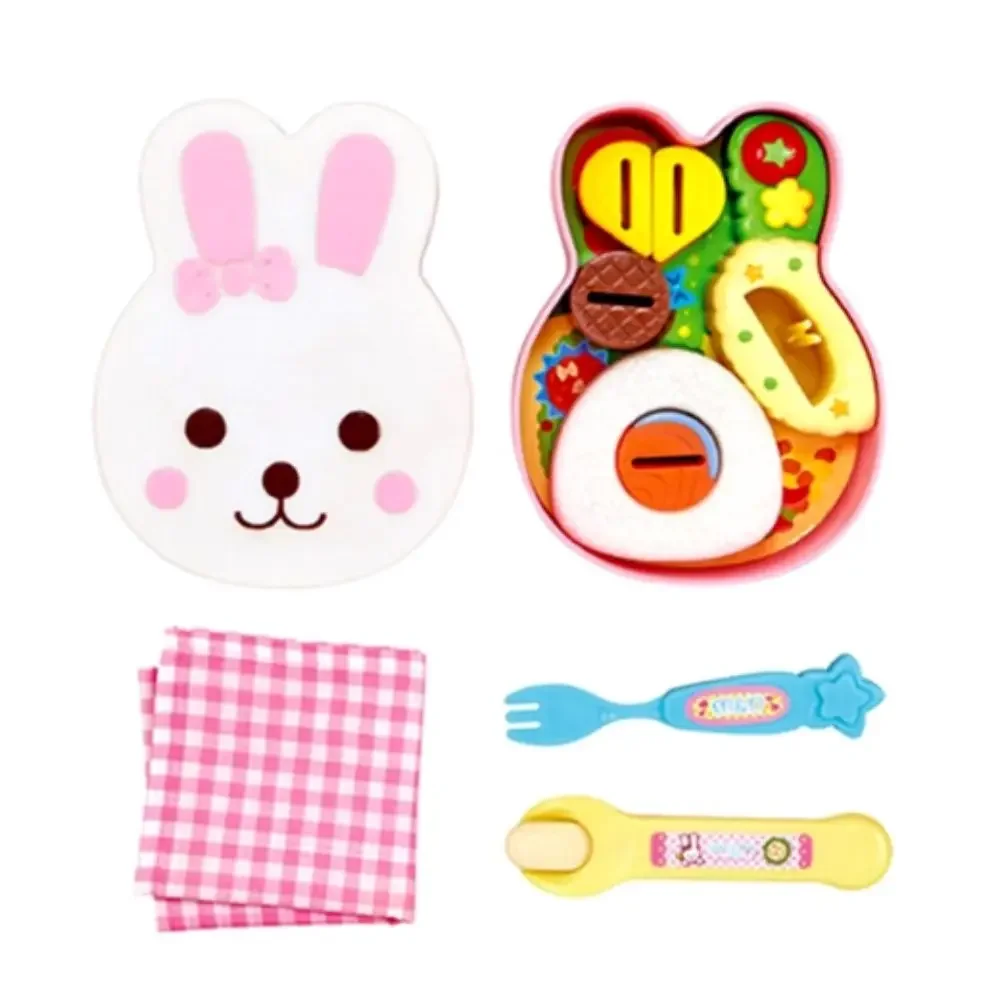 Nouveau jouet d'alimentation alimentaire Bento lapin, jouets d'alimentation de Pudding, jouets de maisons de jeu d'éducation précoce pour enfants, jeu de rôle, cadeaux pour enfants