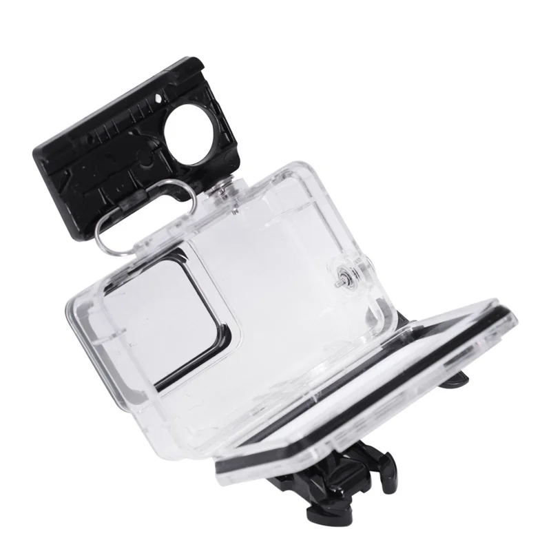 Waterproof Housing For Gopro Hero7 White And Hero7 Silver, Protective 45M Underwater Dive Case Shell With Bracket Accessories Fo