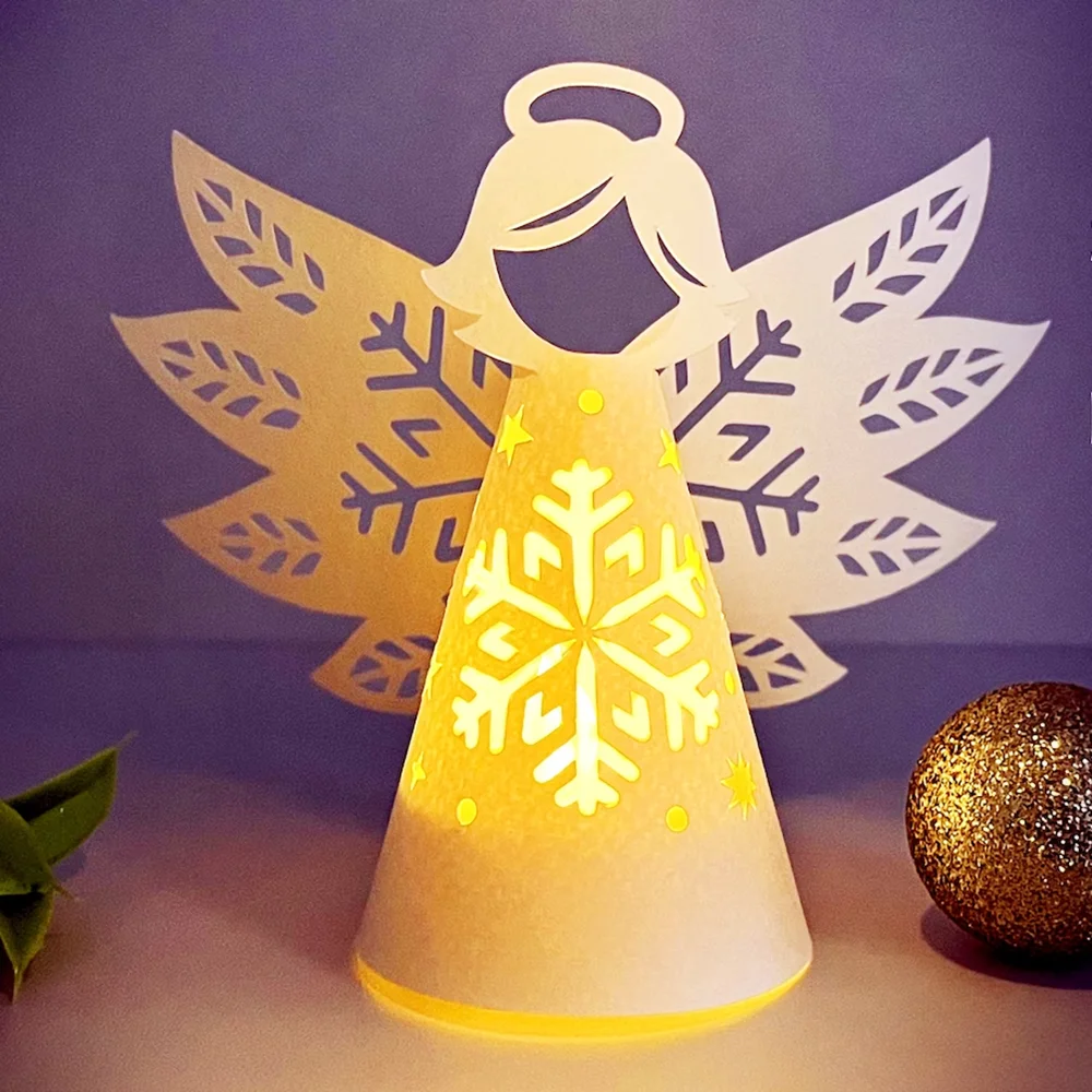 Metal Cutting 3D Christmas angel lantern Cut Die Craft Decoration Scrapbook Paper Craft Knife Mould Blade Punch Stencil Die