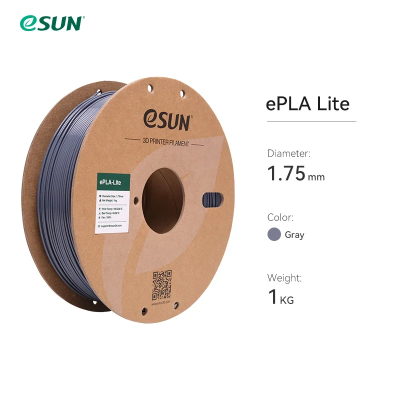 ESUN Snelprintend PLA Filament voor 3D-printer 1,75 mm 3D-printerfilament 1 kg (2,2 lbs) spoel 3D Verbeterd PLA voor Bambu Lab