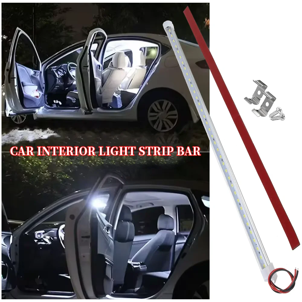 

Truck LED Cargo Lighting Strip Single Row Bright Long Light Bar 12-80V Car Interior Light Strip Bar Waterproof Cab Interior Lamp