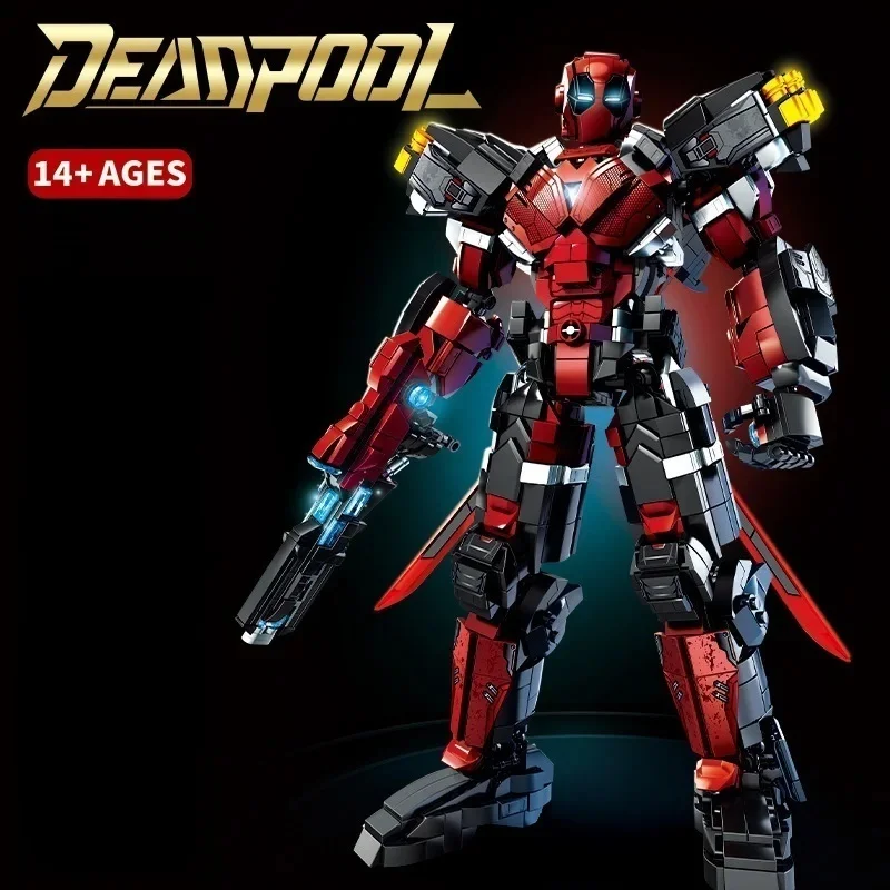 

New MOC Red Hero Building Blocks, Home Decor Ornament, Festival Gift
