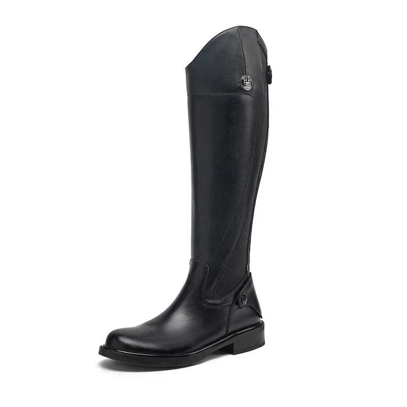 Damen-Reitsportartikel Lange Stiefel Trendige Reitstiefel Reitausrüstung Rutschfeste Ultra-Strapazierfähige Reiterstiefel – Detail 6