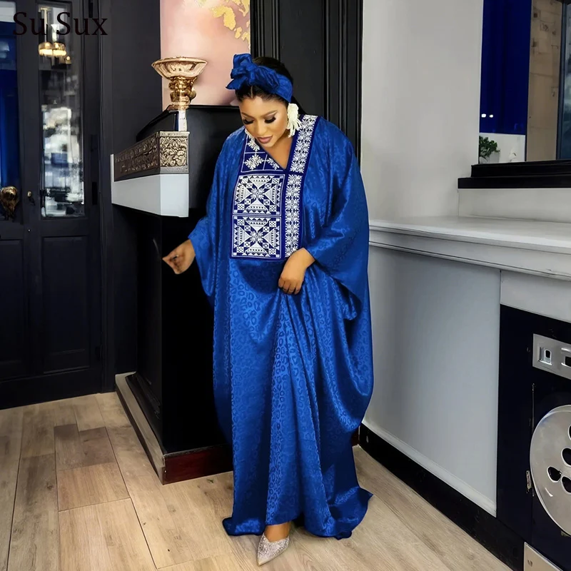 Afrikaanse Jurken Voor Vrouwen Traditionele Etnische Stijl Gewaad Plus Size Afrika Kleding Abaya Dubai Moslim Maxi Jurk 2024 Nieuw