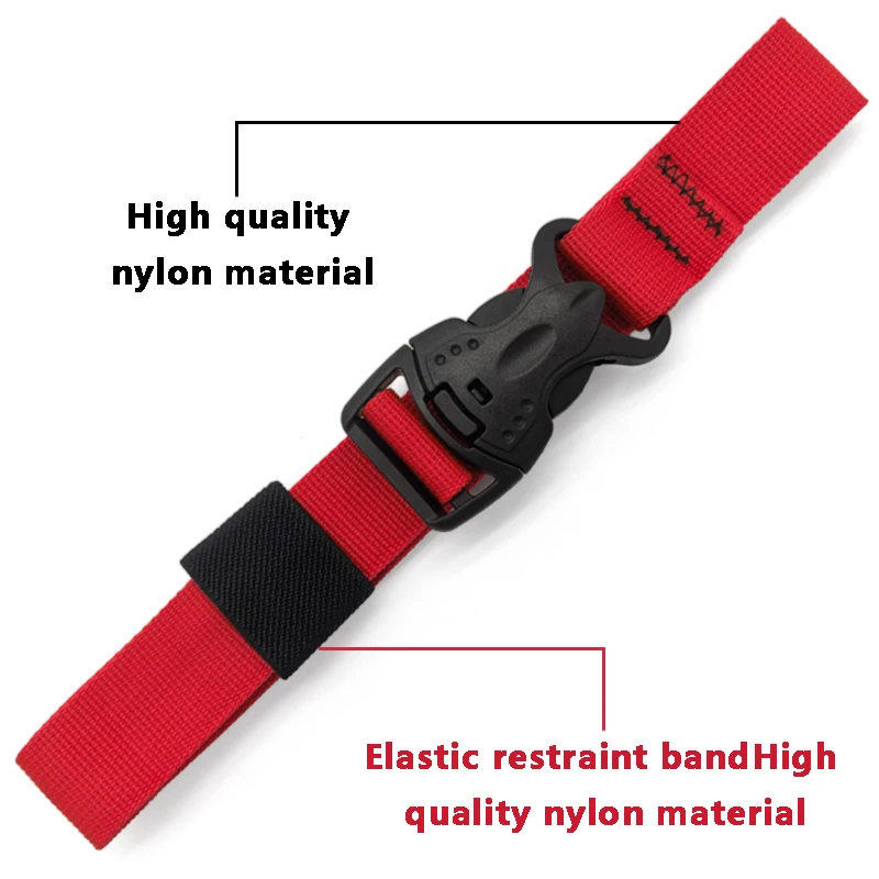 2pcs Multifunctional Nylon Cargo Strap Anti-theft Cargo Tie Down Luggage Belt Strap Quick Release Buckle for Camping Hiking Trav