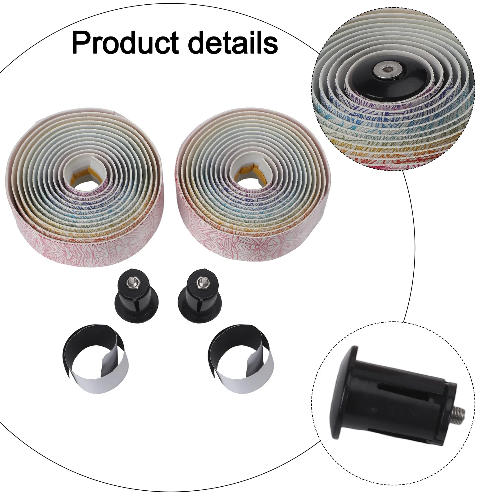 

Approx 213.5 * 0.3 Cm Anti-slip Grips Shock-absorbing Features Suitable For Road Bikes Wear-resistant Material