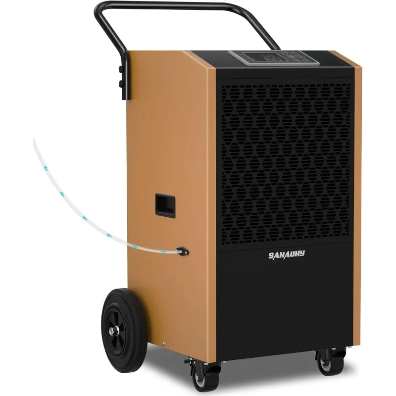 SAHAUHY 250 Pints Commercial Dehumidifier with Pump and Drain Hose for Basements and Large Spaces up to 8,800 Sq Ft