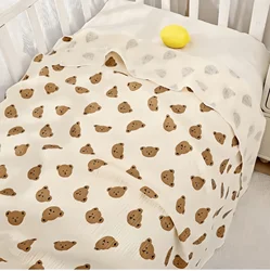 1Pc 80*80cm Cotton Muslin Baby Receiving Blankets for Girls and Boys Newborn Muslin Swaddle Blanket Bedding Infant Bath Towel
