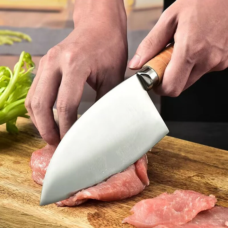 Fish Boning Knife Professional Tool Cooking Kitchen Knife Seafood Mutton Aquatic Slaughter Fishing Butcher Meat Cleaver