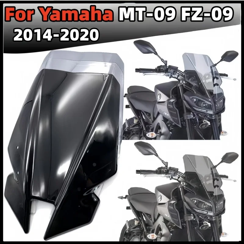 for-yamaha-mt-09-fz-09-2014-2015-2016-2020-motorcycle-retrofit-special-front-windshield-reflector-and-windshield-accessories