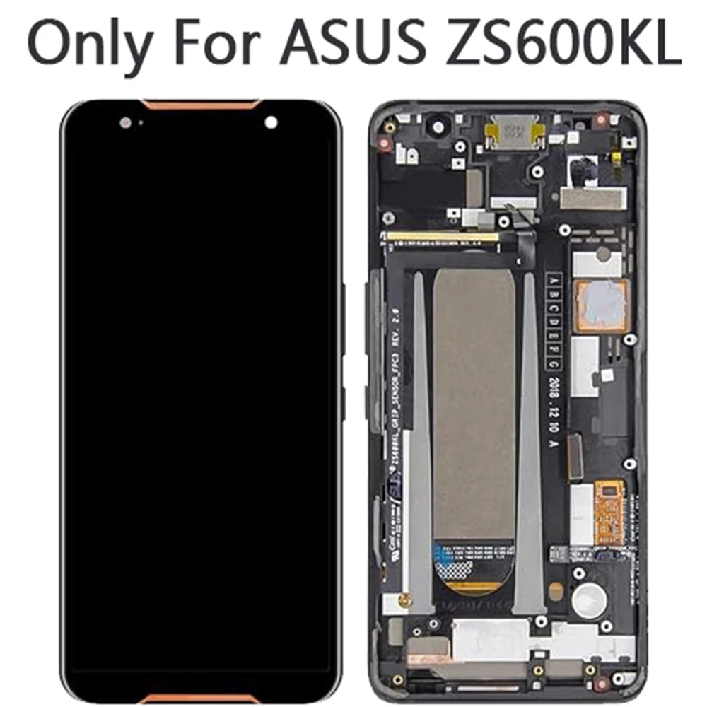 No Problem For ASUS ROG Phone ZS600KL LCD Display Touch Screen Digitizer Assembly For ZS600kl Athletic Grade HD Display