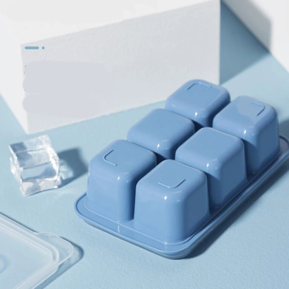 

6 Pcs Mini Lattice Maker Silicone Cubes Trays High Quality Food Grade Plastic Multi Function Ideal DIY Supplies Easy