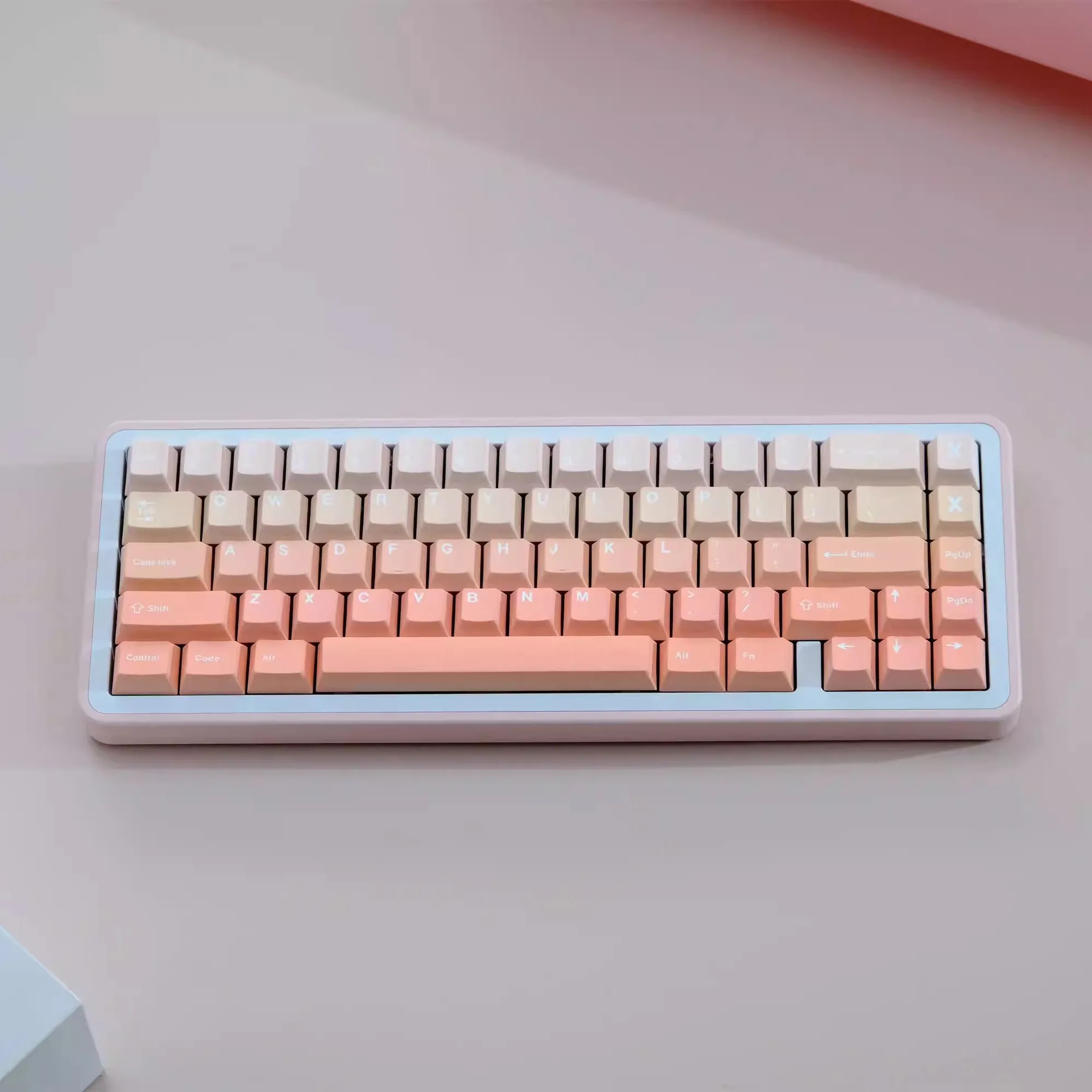 Blush keycap 151 keys PBT material Original factory highly sublimation process Suitable for a variety of mechanical keyboards