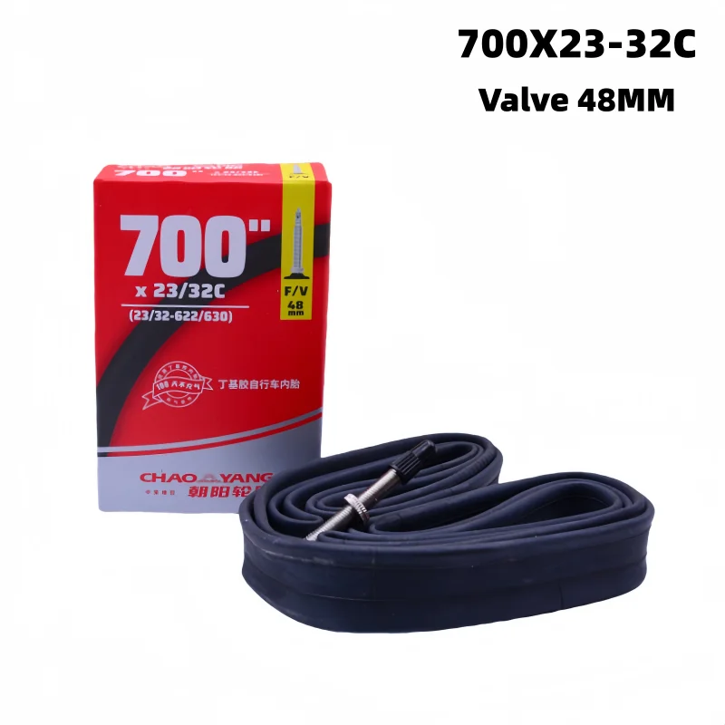 CHAOYANG 700c Racefietsband Binnenband 700x23/32C Rubberen Binnenband Presta Ventiel, Ventiel Lengte 48MM 60MM 80MM