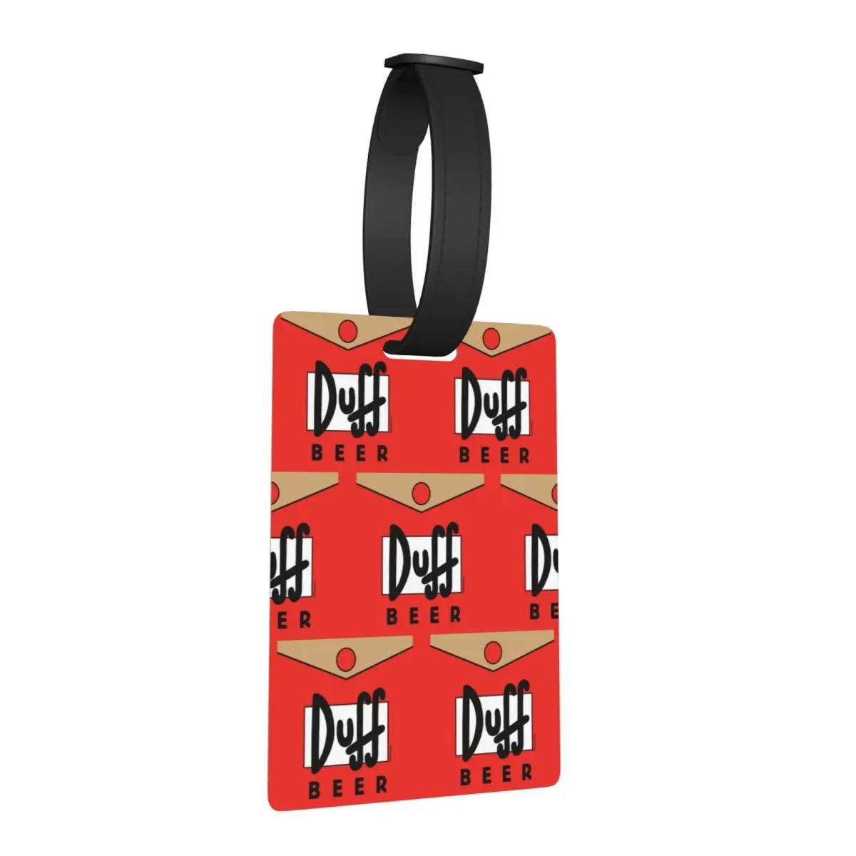 

Duff Beer Luggage Tags Suitcase Accessories Travel Baggage Boarding Tag Label Holder ID Name Address