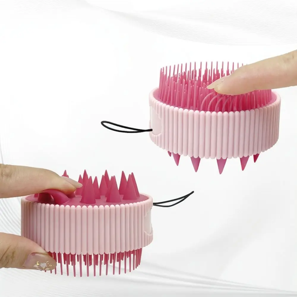 Portable Scalp Massage Comb Soft Silicone Head Washer Ergonomic Hair Care Tool Shampooing Cleaning Brush Bath Accessory