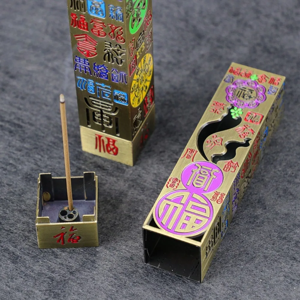 Queimador de incenso vertical zen oco baifu 10.5cm linha tubo de incenso inserção queimador de incenso de sândalo ornamentos de cerimônia de chá
