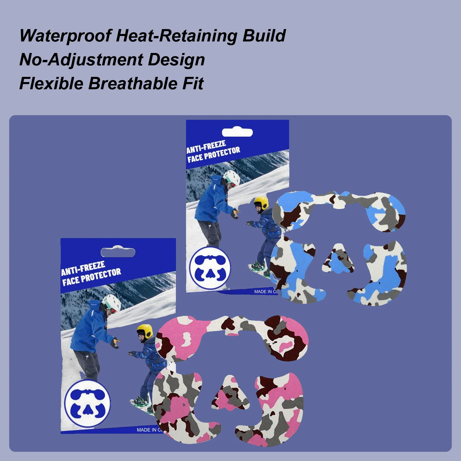 

Лыжная нашивка для лица, дышащая защита от замерзания, защитные нашивки для лица от холодной погоды для зимней подледной рыбалки, альпинизма