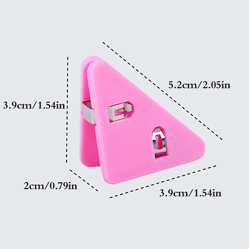 10pcs File Triangle Corner Clip Transparent Book Corner Clip Page Holder Paper Clip File Index Photo Clamp School Desk Organizer
