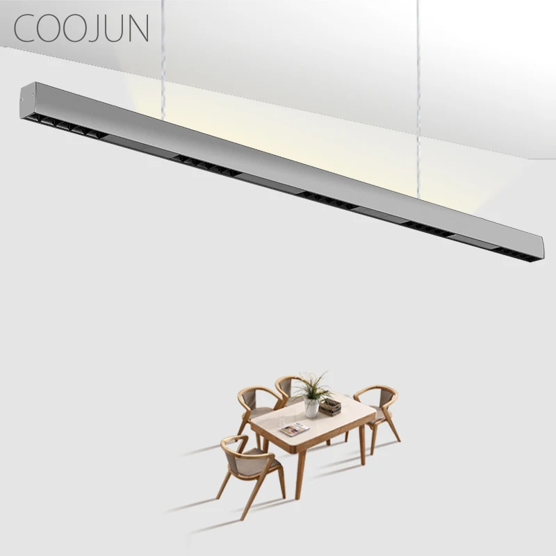 

COOJUN Modern LED Pendant Lights Hanging Wire 120CM 30W Office Dining Table Kitchen Bar Minimalist Lamps Nordic Indoor Lighting