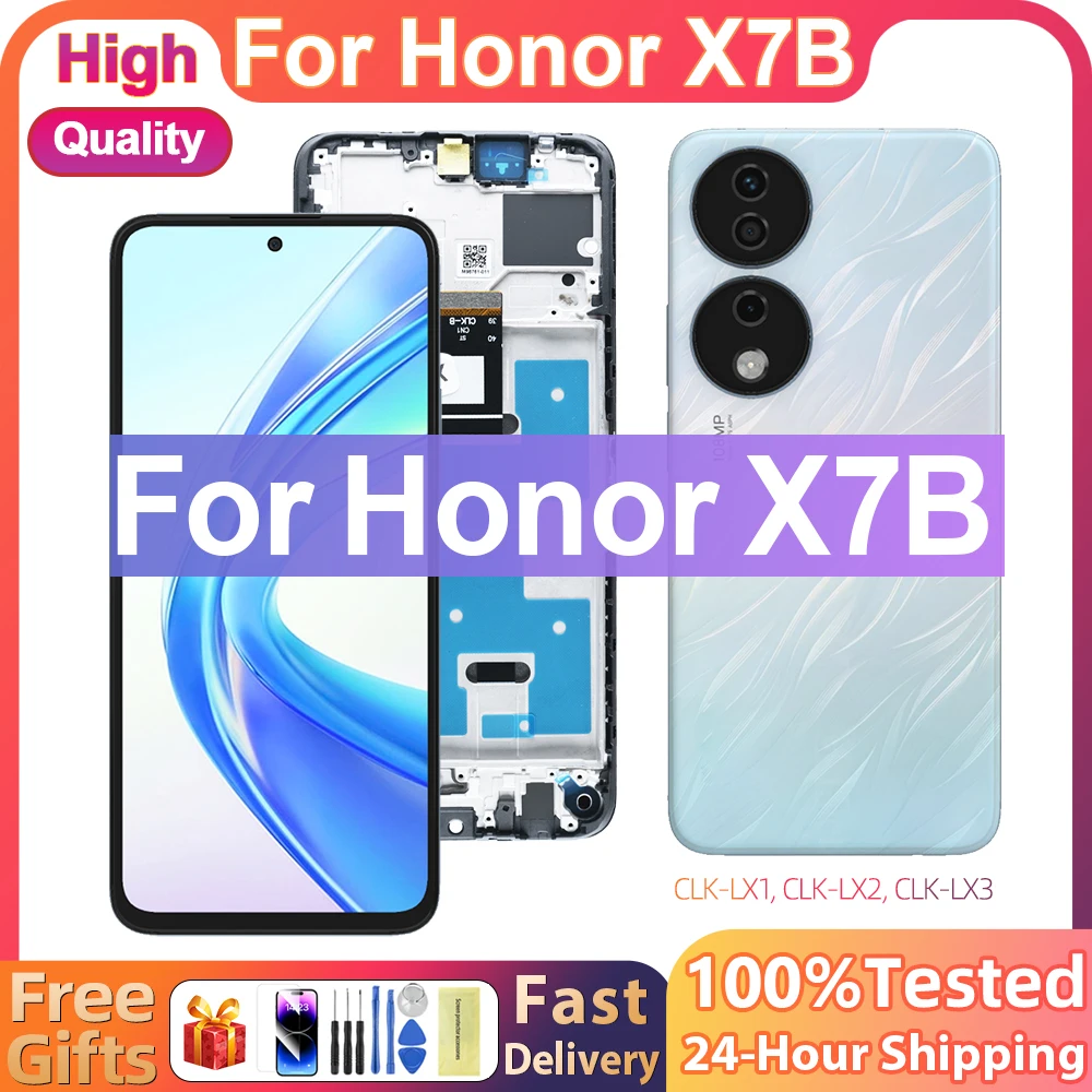 

6.8“ IPS For Honor X7b LCD Display Screen Touch Panel Digitizer Replacement Parts For Honor X7b LCD With Frame CLK-LX1 CLK-LX2