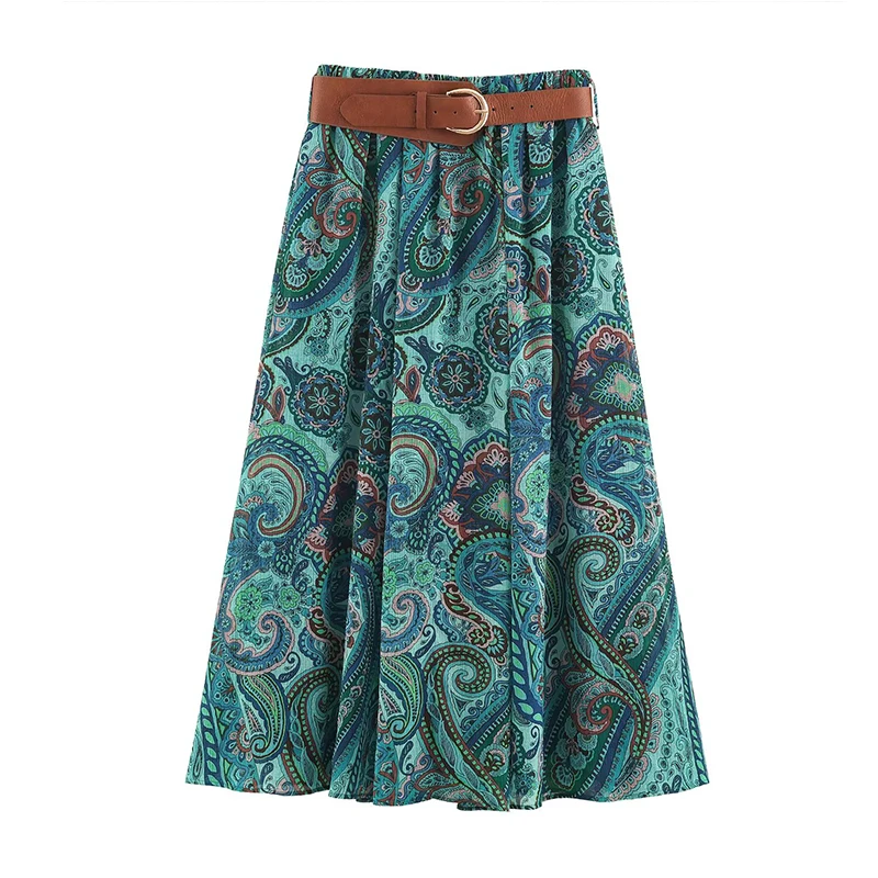 New Women's Sets 2026 Summer Skirts Sets Fashion Printed  Skirts Tops Women's 2-piece Set Chic Party Elegant Youth Sets Summer image 6