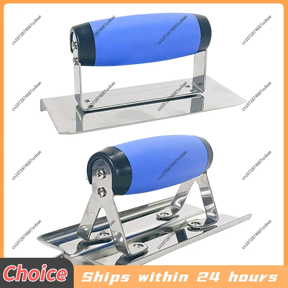 Concrete Hand Edger Or Groover Concrete Tools Stainless Steel with Soft Grip Plaster Stucco Cement Finishing Construction Tool